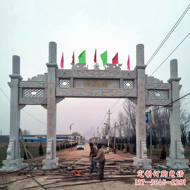 南京传承古老石牌坊雕塑