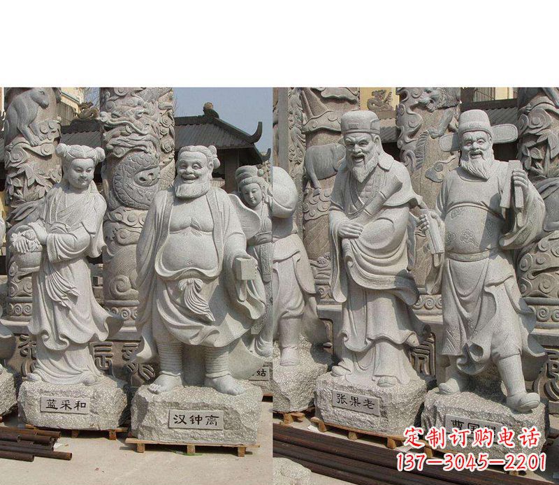 南京大理石八仙雕塑神秘的艺术之美