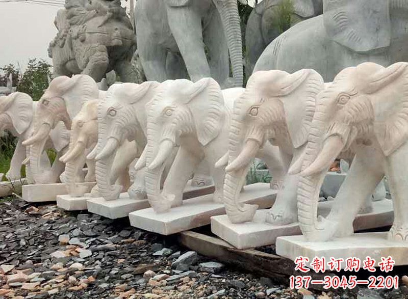 南京大理石雕的大象