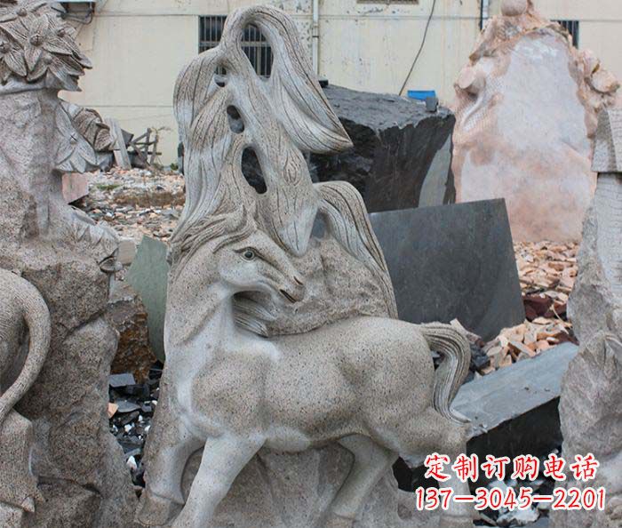 南京大理石动物雕塑丰富多彩的艺术品