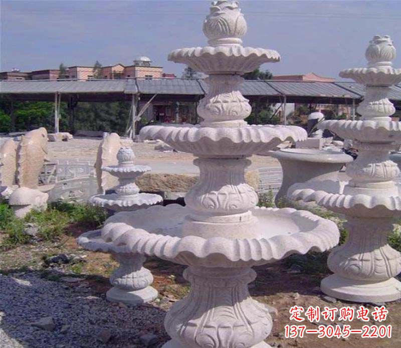 南京大理石多层喷泉石雕