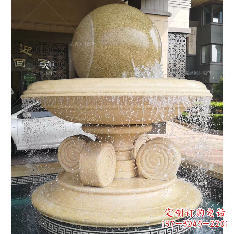 南京大理石风水球雕塑传承古老文化的象征