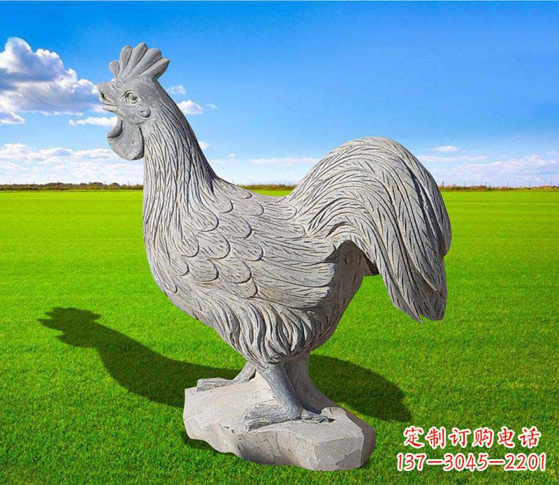 南京大理石公鸡雕塑精美的艺术瑰宝