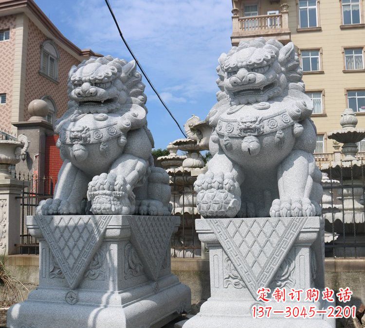 南京大理石狮子雕塑,助您拥有完美的家居装饰