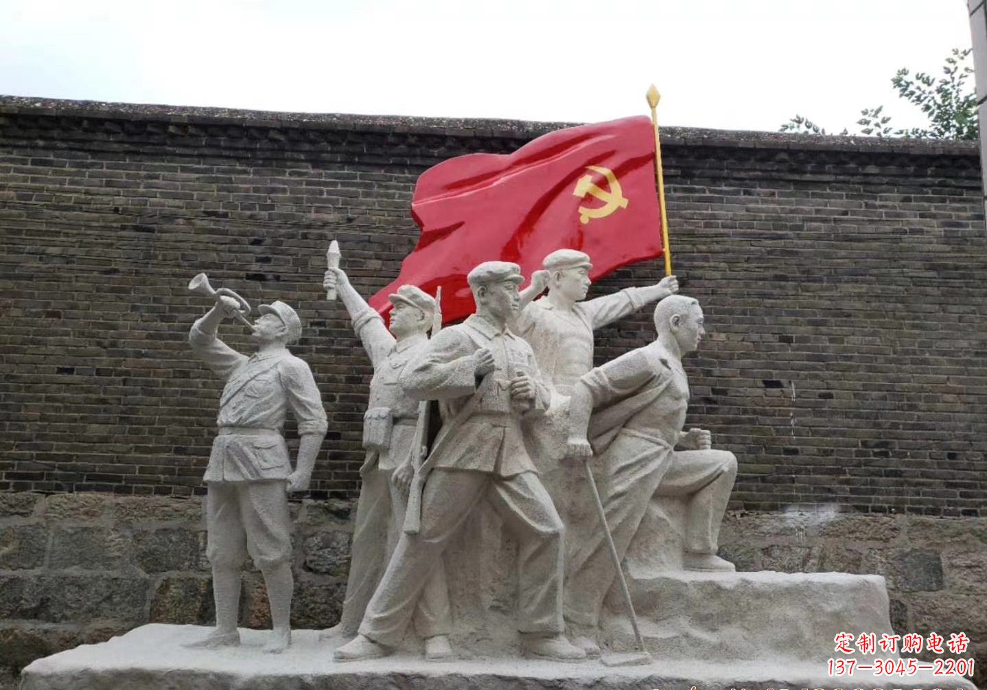 南京红军雕塑把热血革命历史永久留存