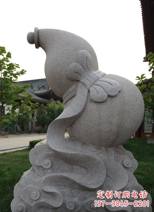 南京中领雕塑大理石葫芦雕塑构筑完美建筑