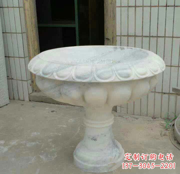 南京大理石花盆雕塑精美绝伦,艺术风采