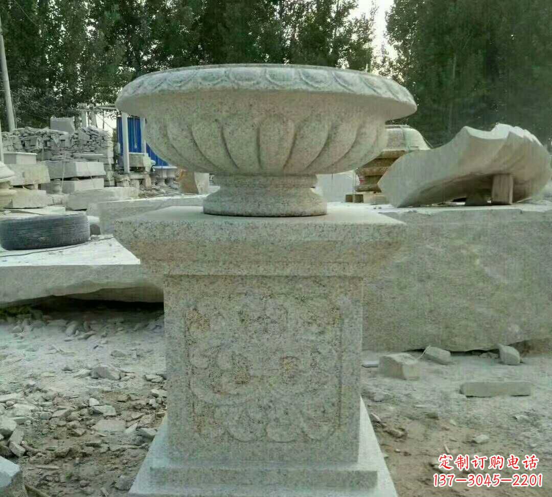 南京大理石花盆雕塑