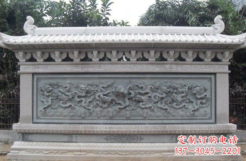 南京大理石九龙壁雕塑