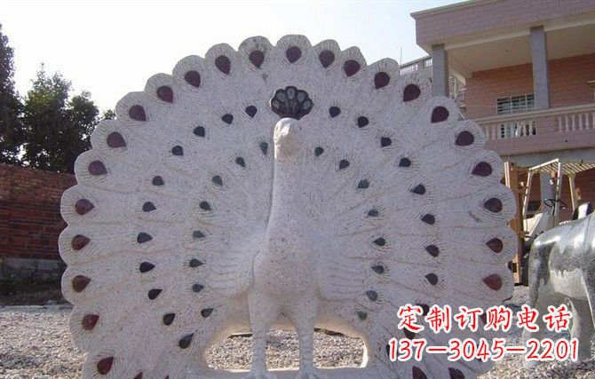 南京精美绝伦的孔雀石雕塑
