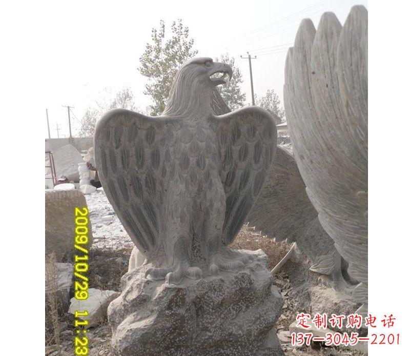 南京大理石老鹰雕塑