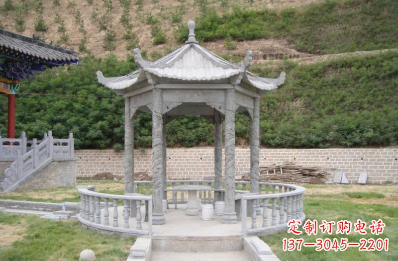 南京大理石凉亭雕塑 (2)