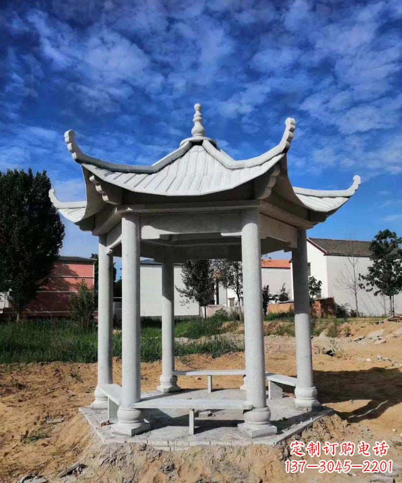 南京大理石凉亭雕塑1