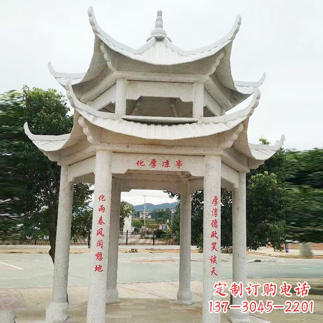 南京大理石凉亭双层