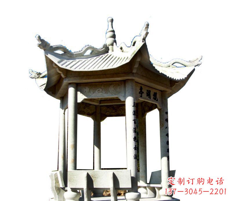 南京大理石凉亭石雕