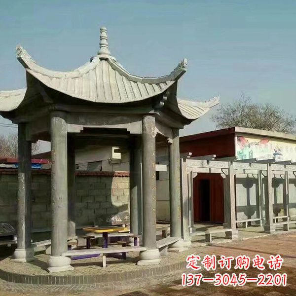 南京大理石凉亭庭院亭子