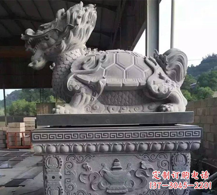 南京大理石龙龟石雕