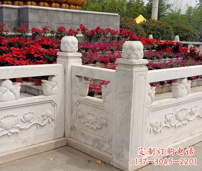 南京精美大理石旅游景区石雕栏板