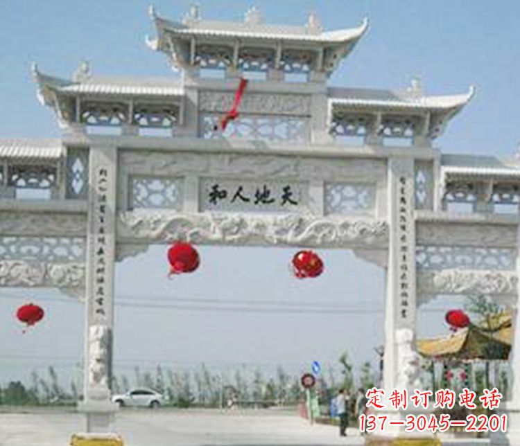 南京牌坊石雕精美雕塑,永久传承