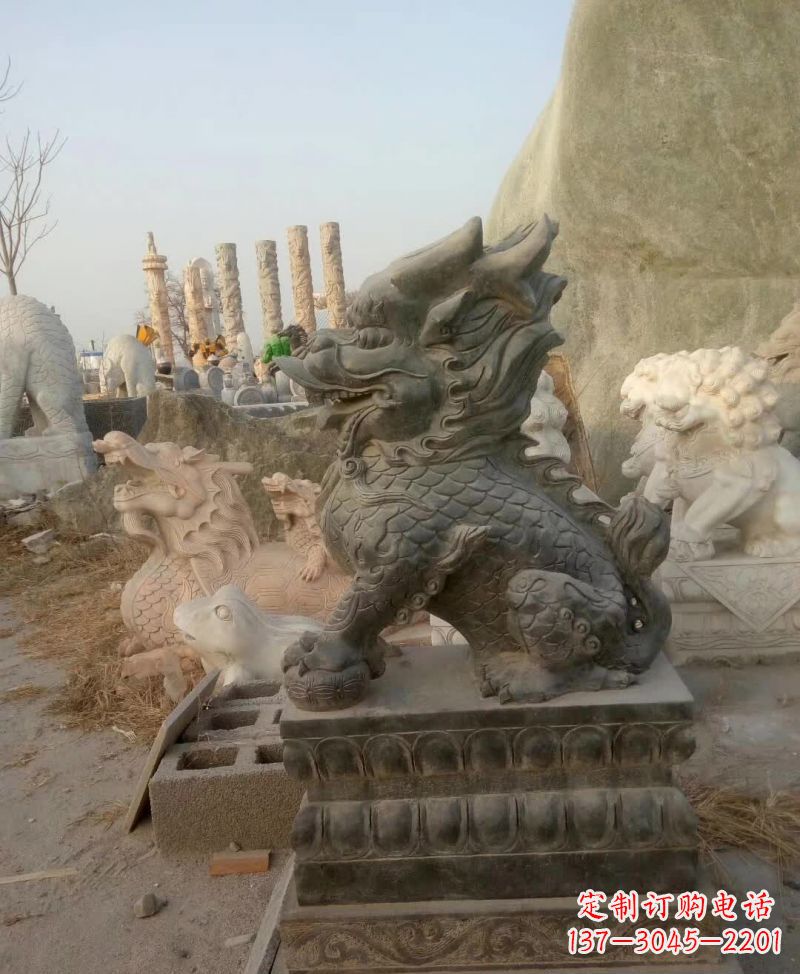 南京大理石麒麟雕塑1