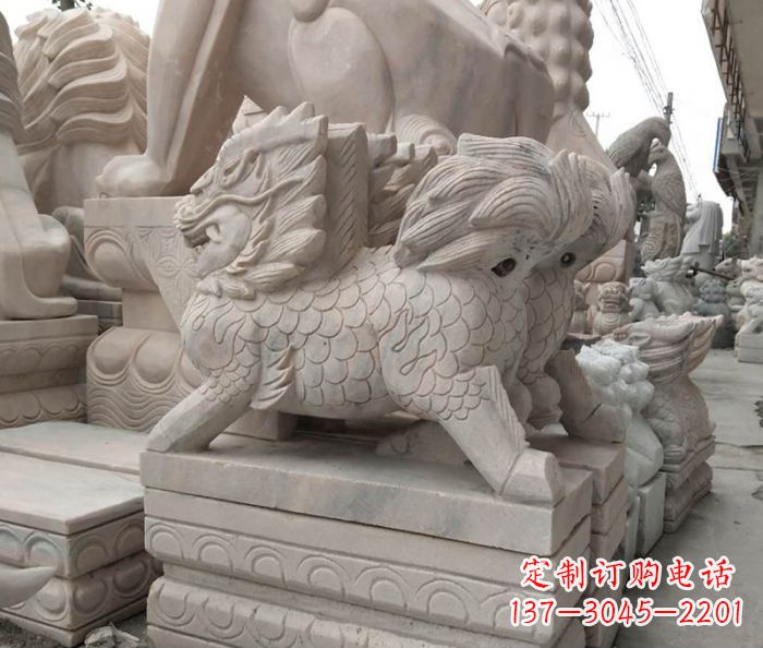 南京大理石麒麟古代神兽石雕