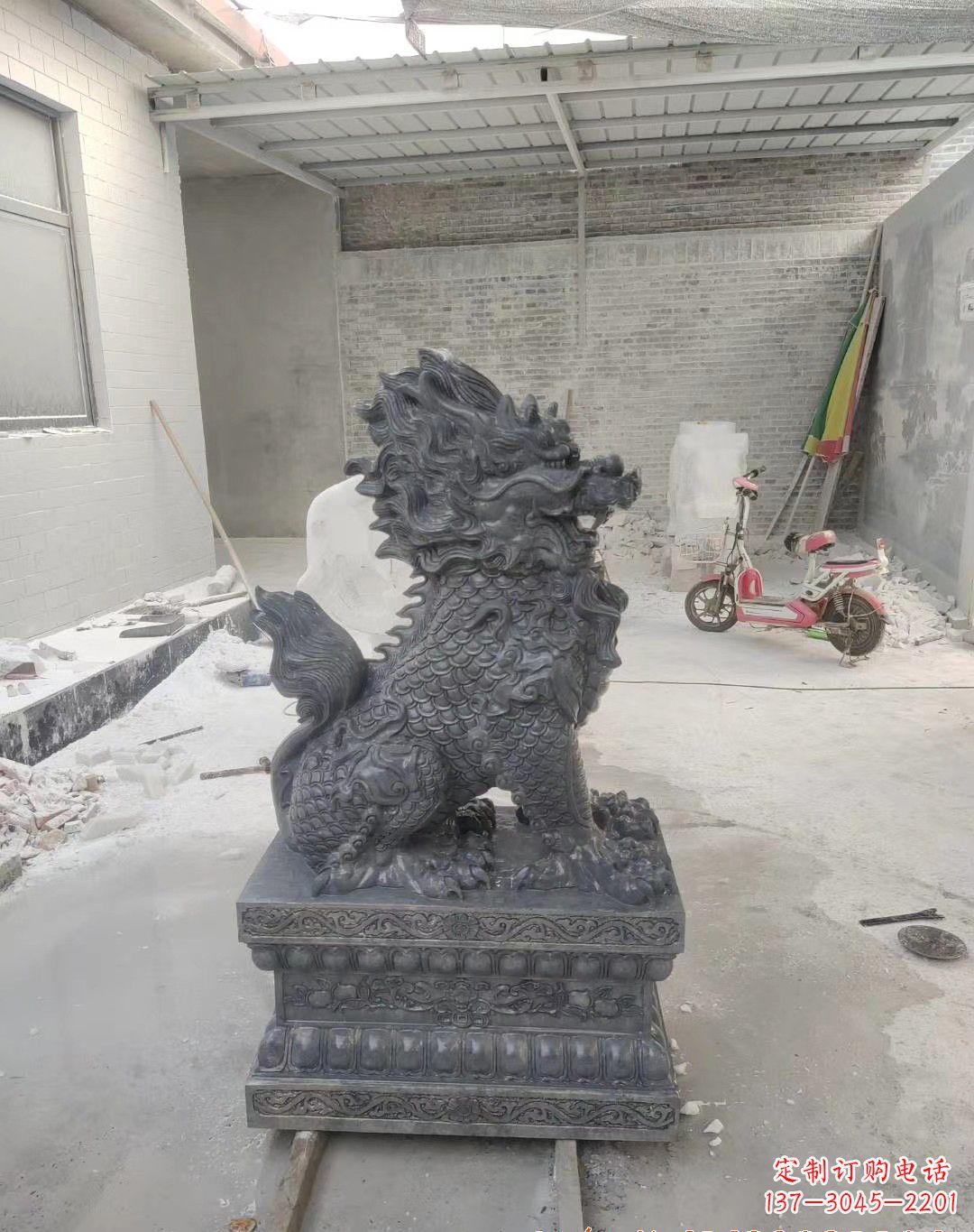 南京传世工艺大理石麒麟雕塑