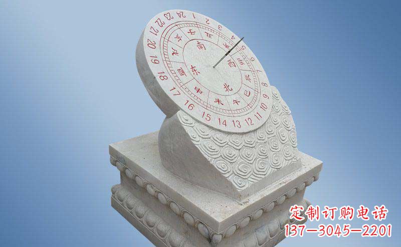 南京精致古典大理石日晷雕塑