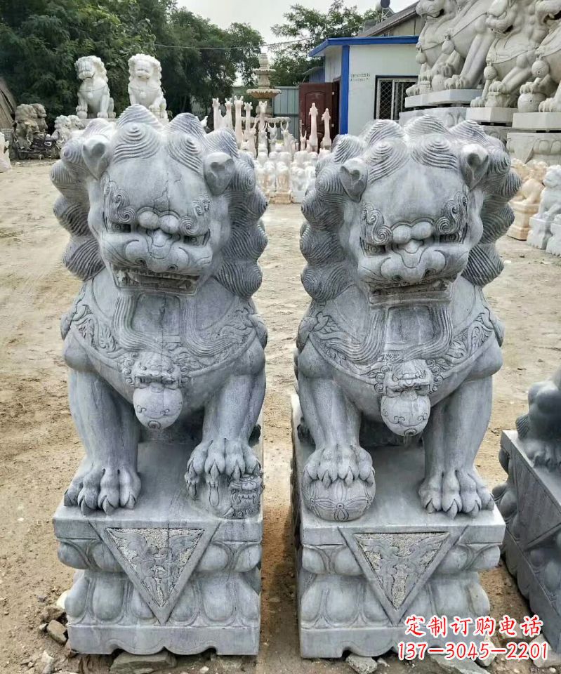 南京大理石狮子石雕塑