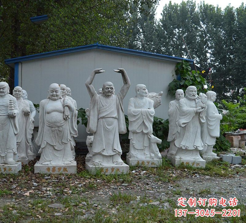 南京大理石罗汉雕塑,高贵雅致