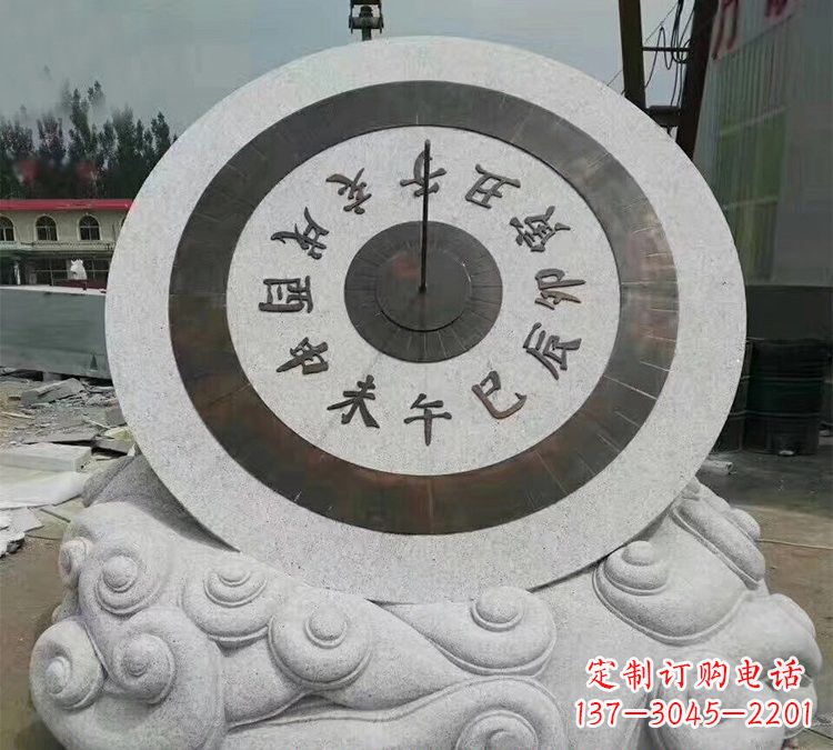南京大理石十二时辰日晷雕塑