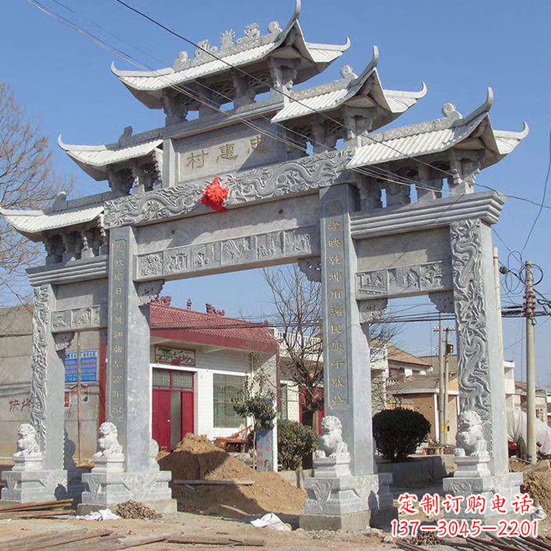 南京大理石石雕牌坊