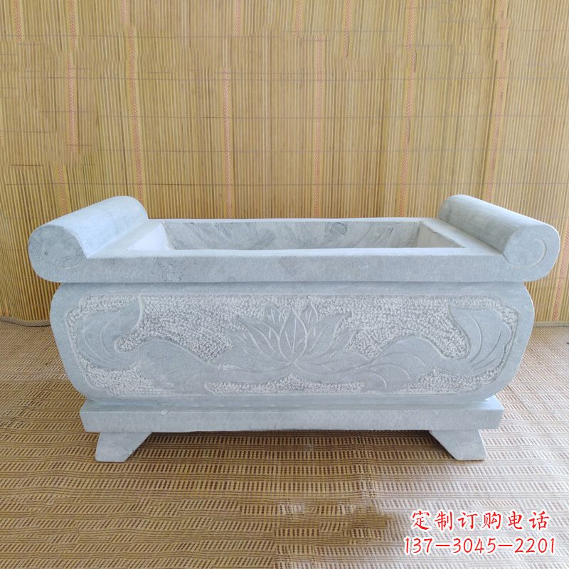 南京精美大理石石雕香炉雕塑