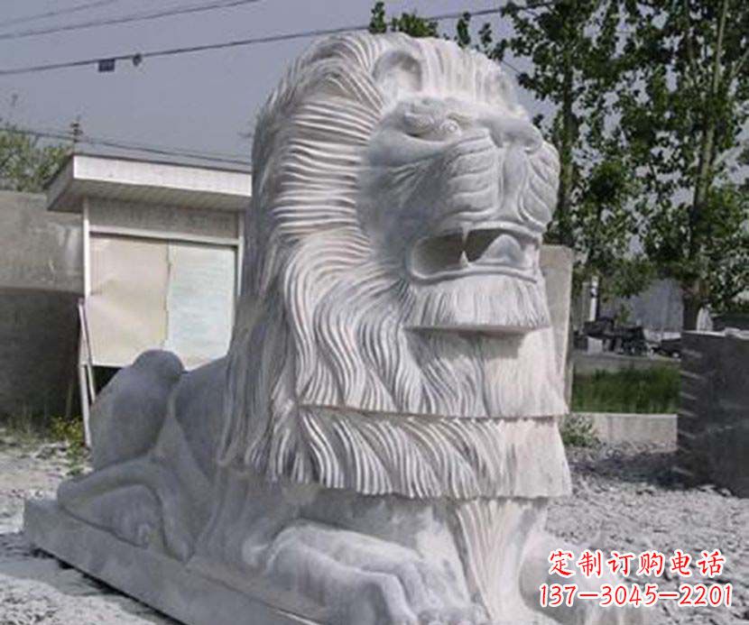 南京大理石西洋狮子石雕塑