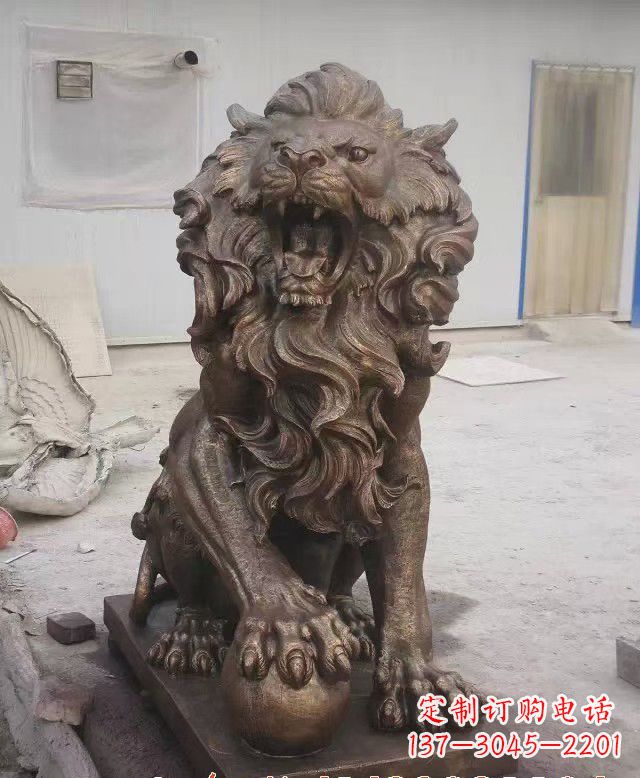 南京大理石西洋狮子石雕