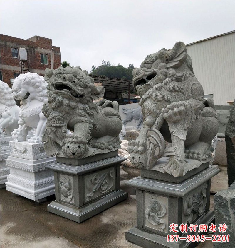 南京大理石南方狮子雕塑