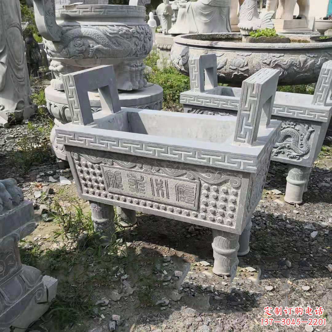 南京精美大理石香炉石雕