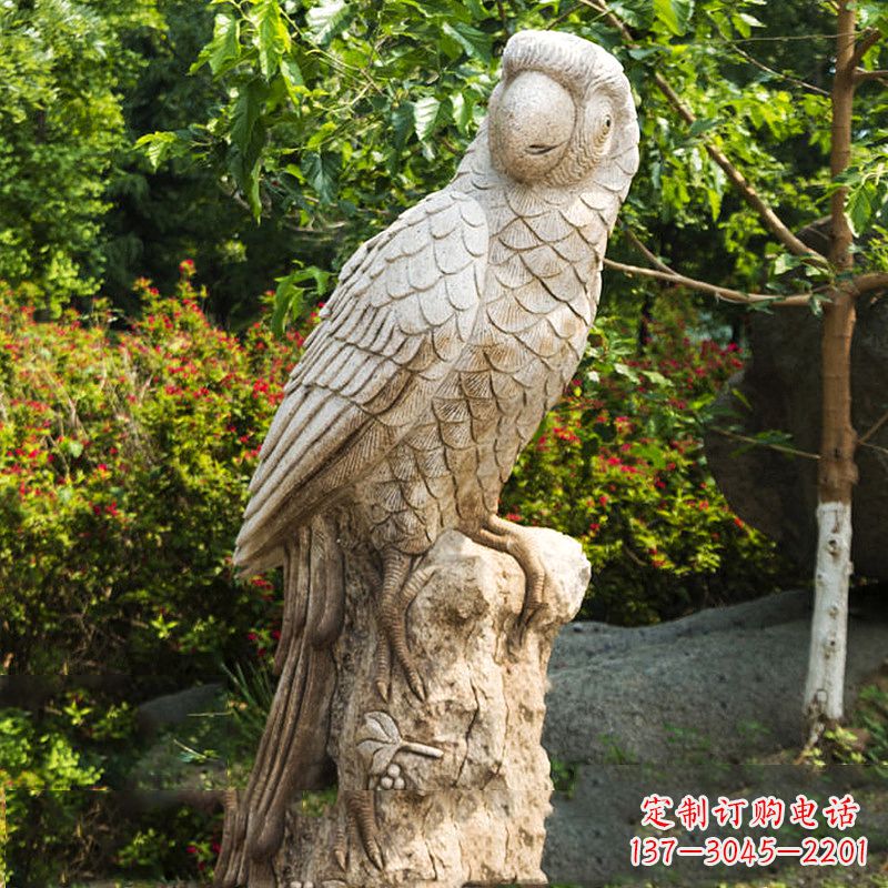 南京大理石鹦鹉雕塑,完美点缀生活空间
