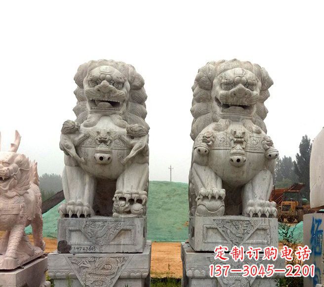 南京大理石镇宅狮子雕塑