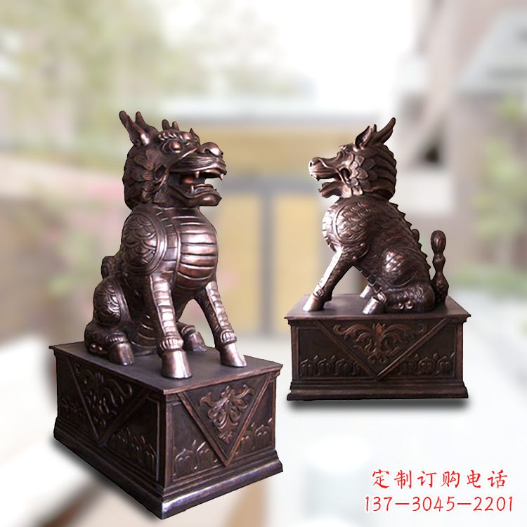 南京麒麟铜雕 加持门庭安宁