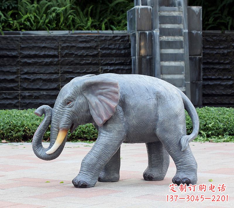 南京精美大象石雕