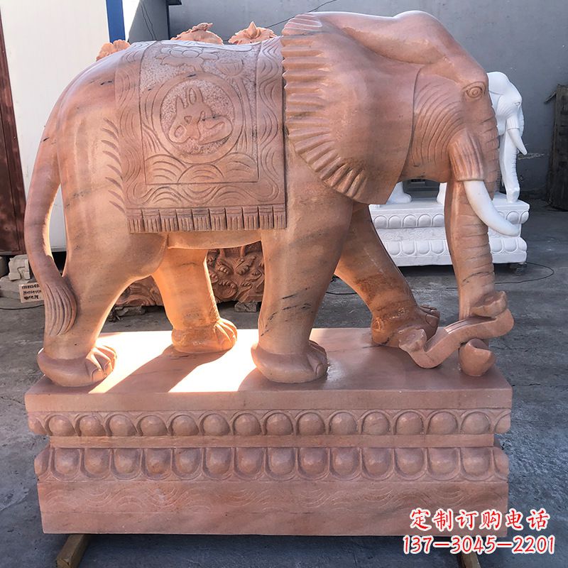南京精美大象石雕