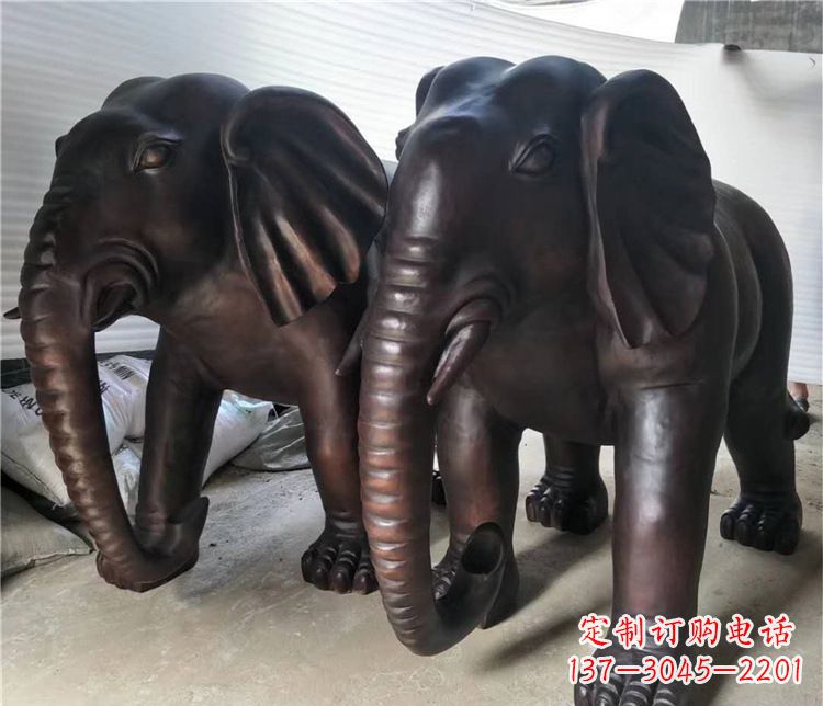 南京大象动物铜雕塑
