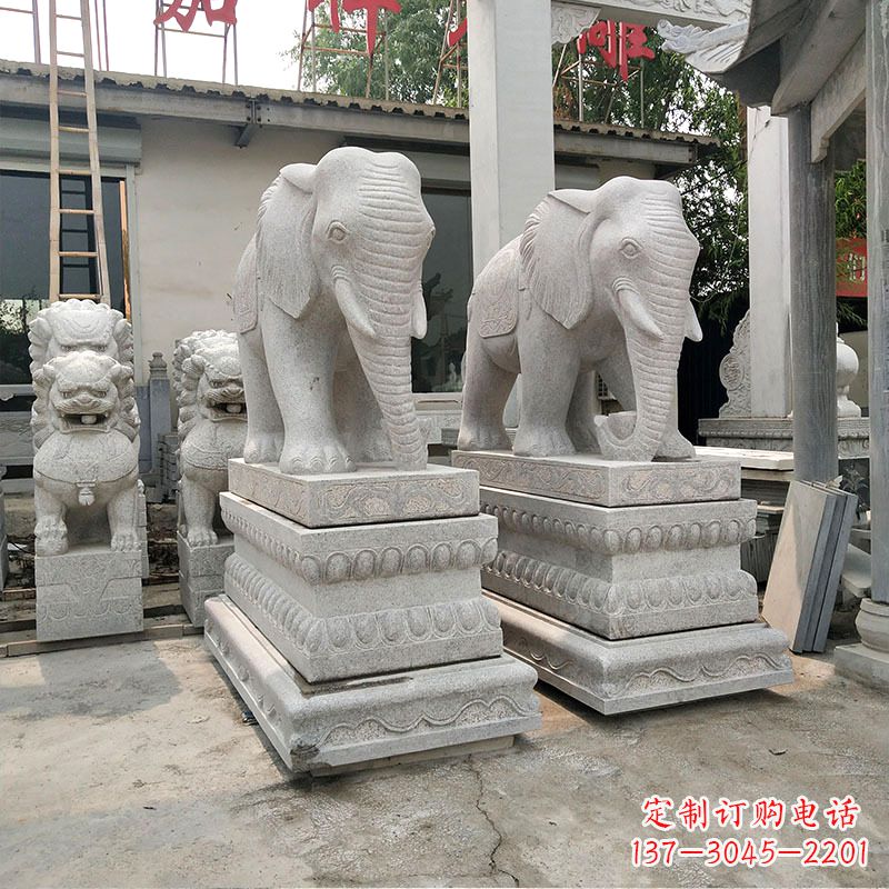 南京大象石材喷水雕塑