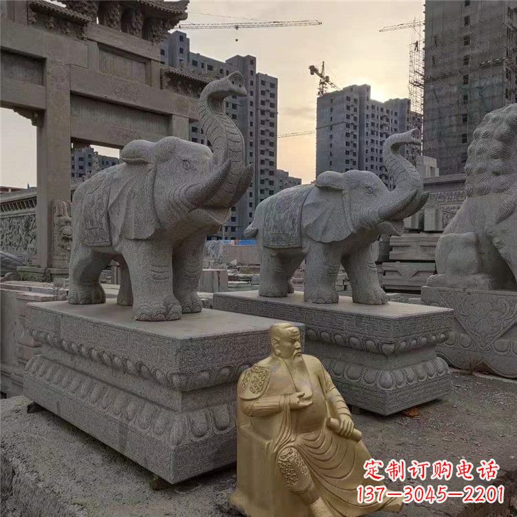 南京大象石雕吸水