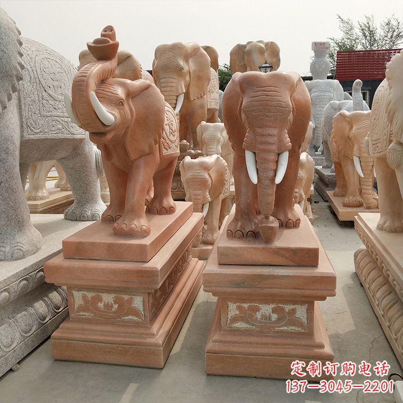 南京大象水缸石雕塑