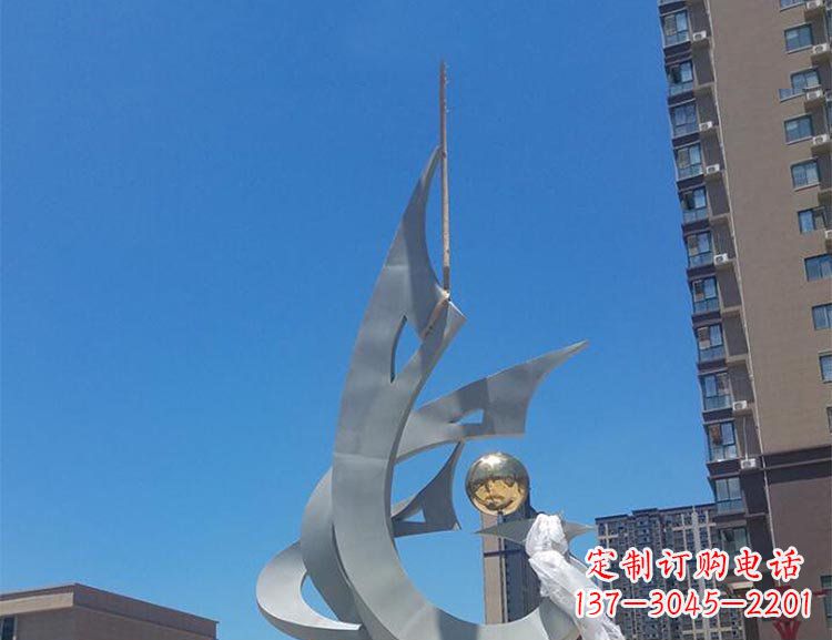 南京大型创意景观凤凰广场景观不锈钢雕塑
