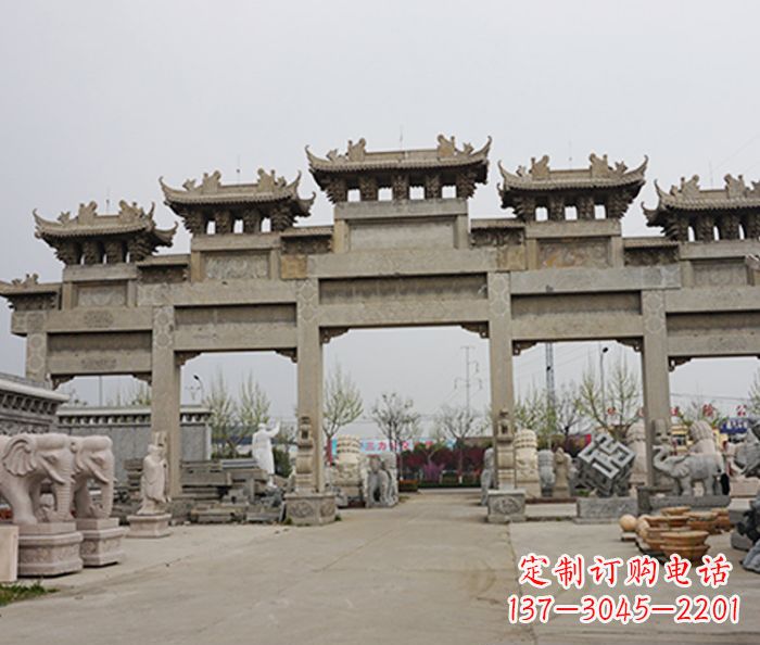南京精美牌坊石雕定制