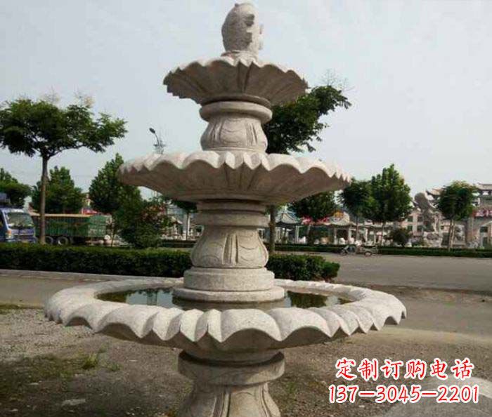 南京精美的喷泉石雕塑