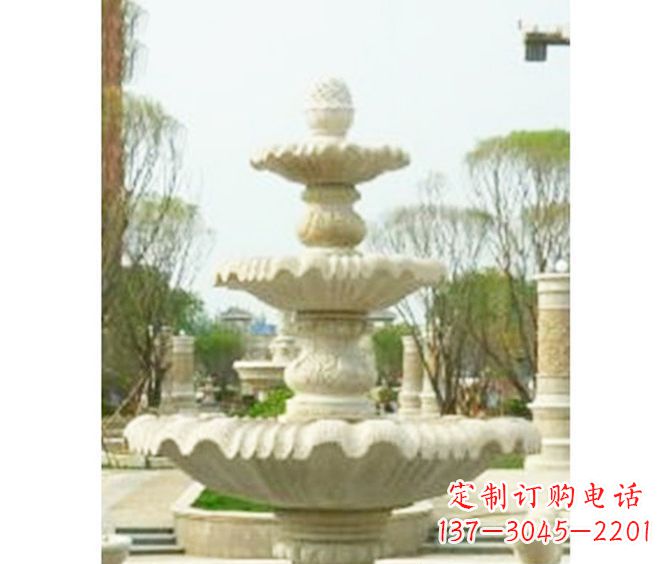 南京大型多层喷泉石雕 (3)