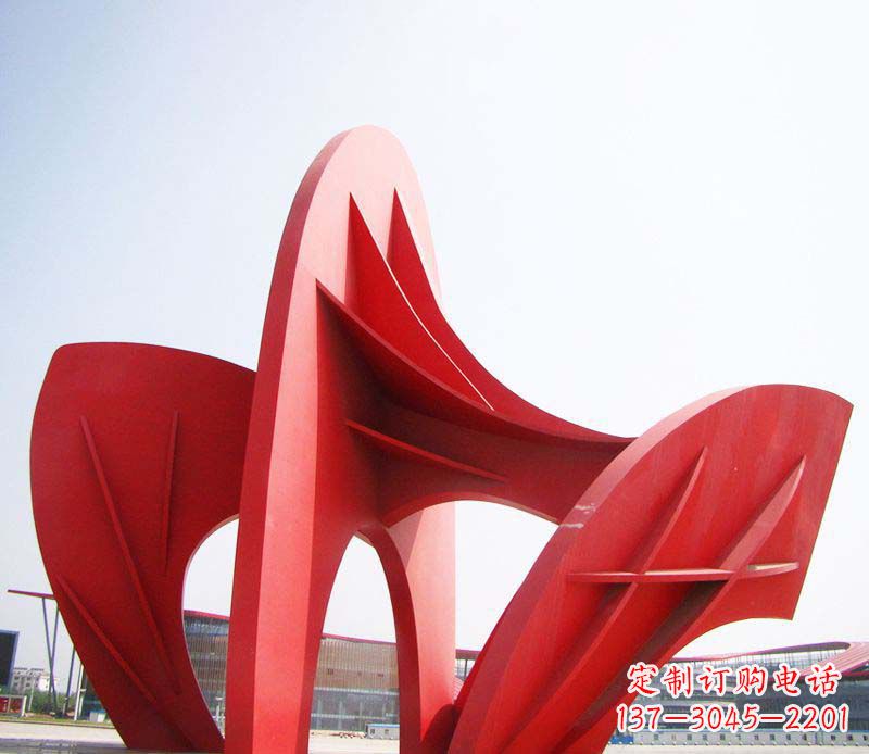 南京大型广场不锈钢抽象拱门雕塑